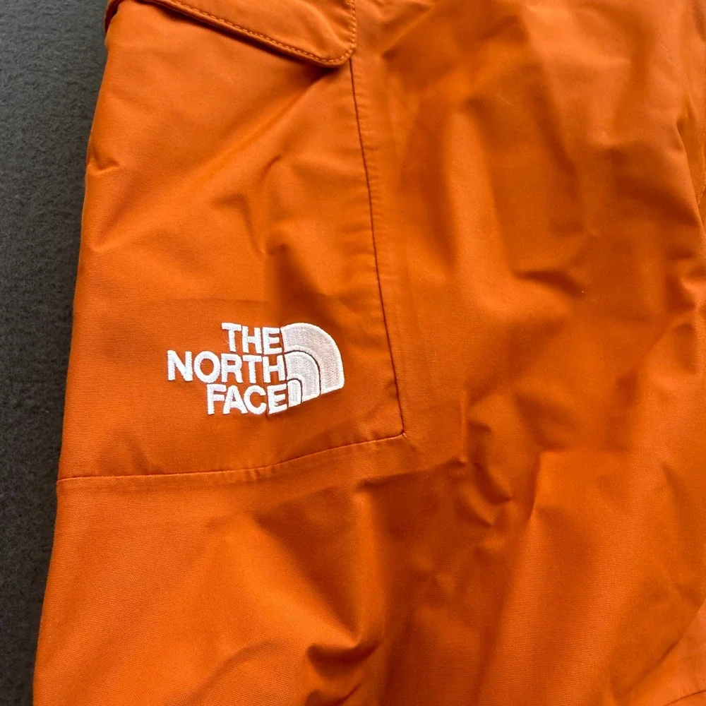 The North Face Mens Freedom Bib Orange DryVent Snow Pants Short Small